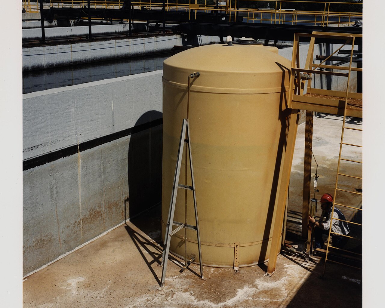Crude oil storage tanks at the US Strategic Petroleum Reserve