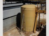 Rows of crude oil storage tanks at a United States Strategic Petroleum Reserve site