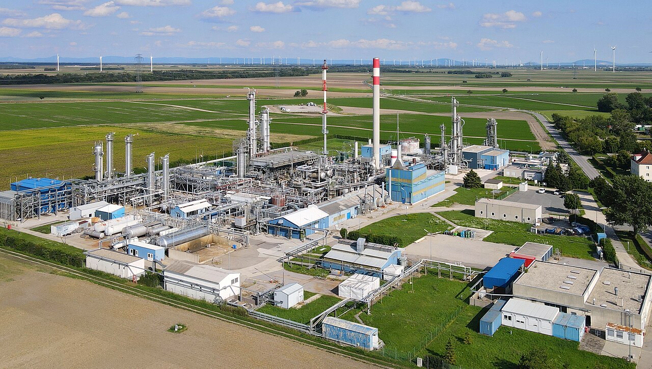 Natural gas facility at Aderklaa, Austria
