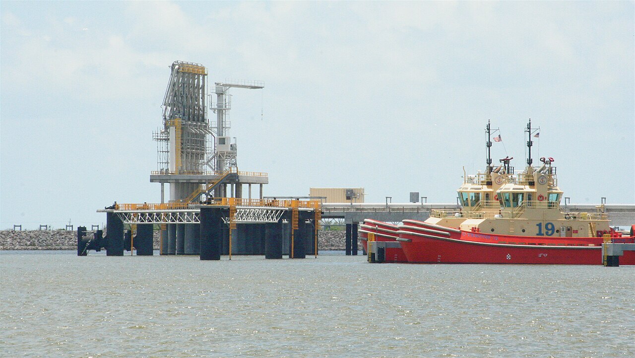 Golden Pass LNG terminal at Sabine Pass, Texas